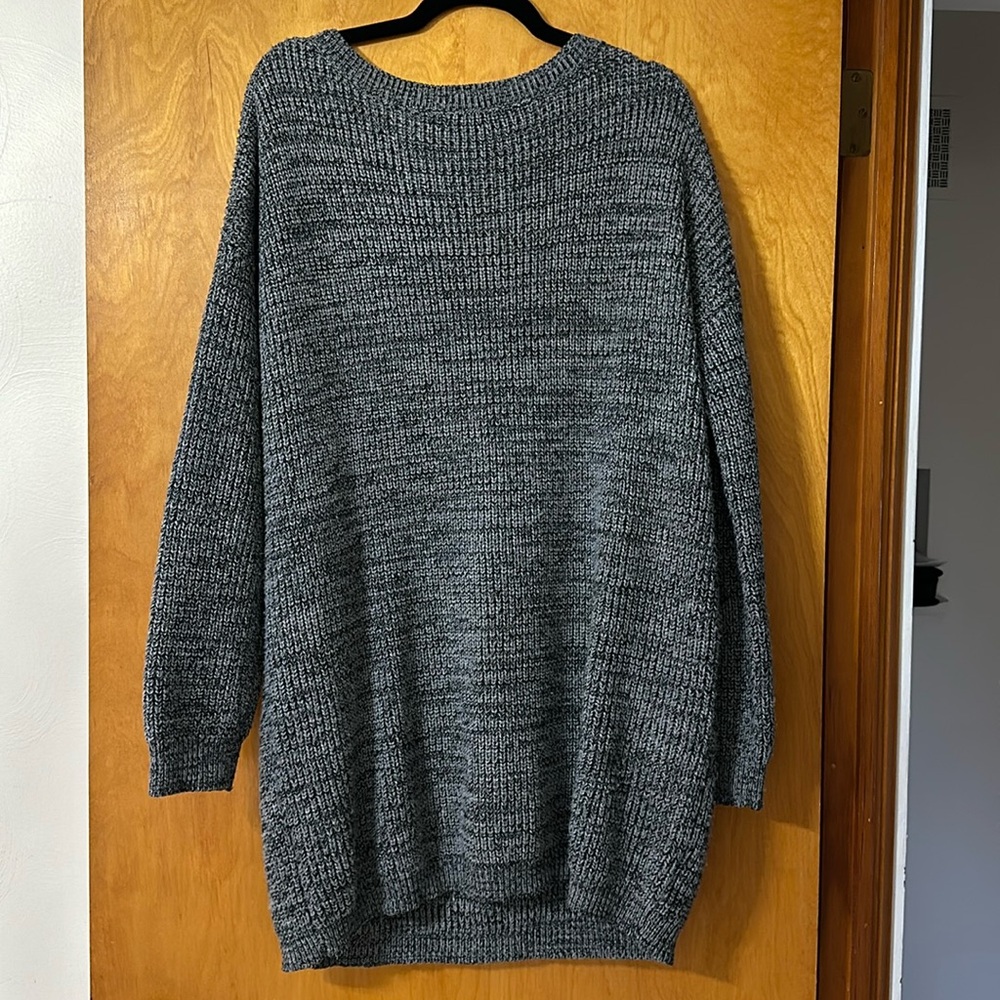 Altered state marbled knit sweater